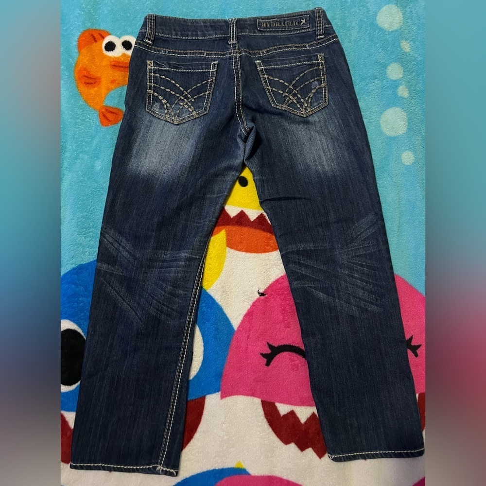Vintage Hydraulic Cropped Jeans | size 9/10​​